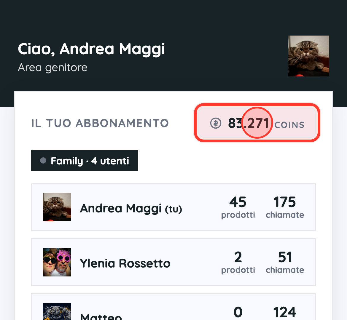 Le tue spese in un tocco