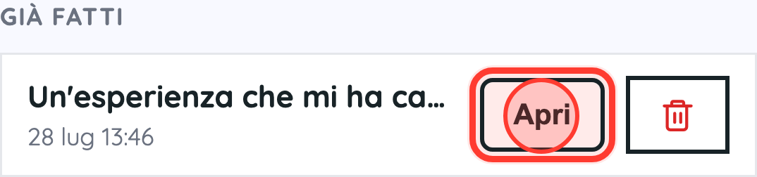 Ritrova i tuoi lavori